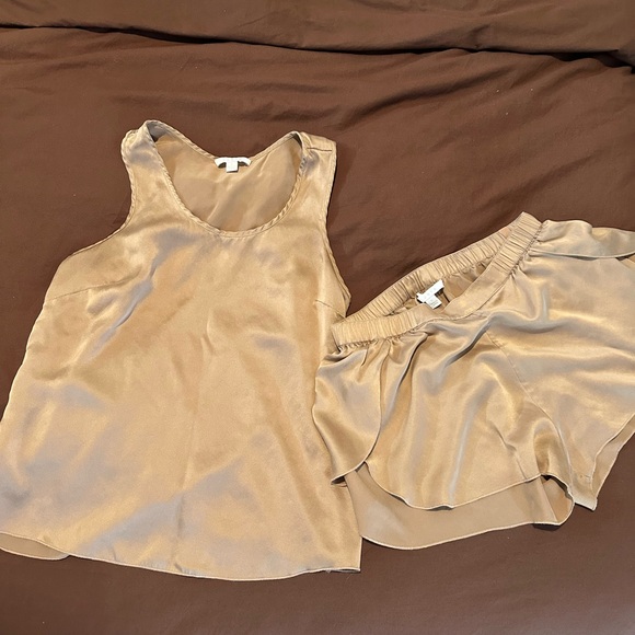 Lunya Washable Silk Tulip Back Set - Tan - Picture 2 of 8